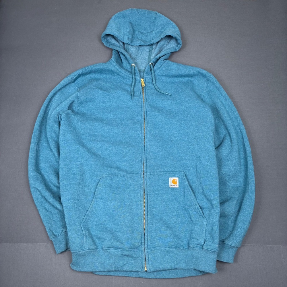 Carhartt Original Fit Marquette Full Zip Hoodie Men's Size Medium Blue
